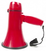 ЭМ-10сза (красный) громкоговоритель ручной компактный 10Вт, сирена, запись, Li аккумулятор