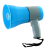 MG-619U/blue ручной мегафон 20Вт, сирена, Bluetooth, mp3 плеер, запись/воспр 260, Li аккумулятор, ЗУ