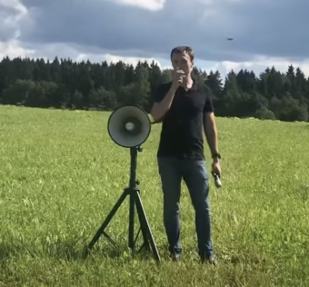 TerraSound MG-66 Мощный электромегафон на треноге