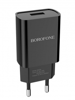 Сетевое З/У Borofone BA68A 1USB 2.1A черный